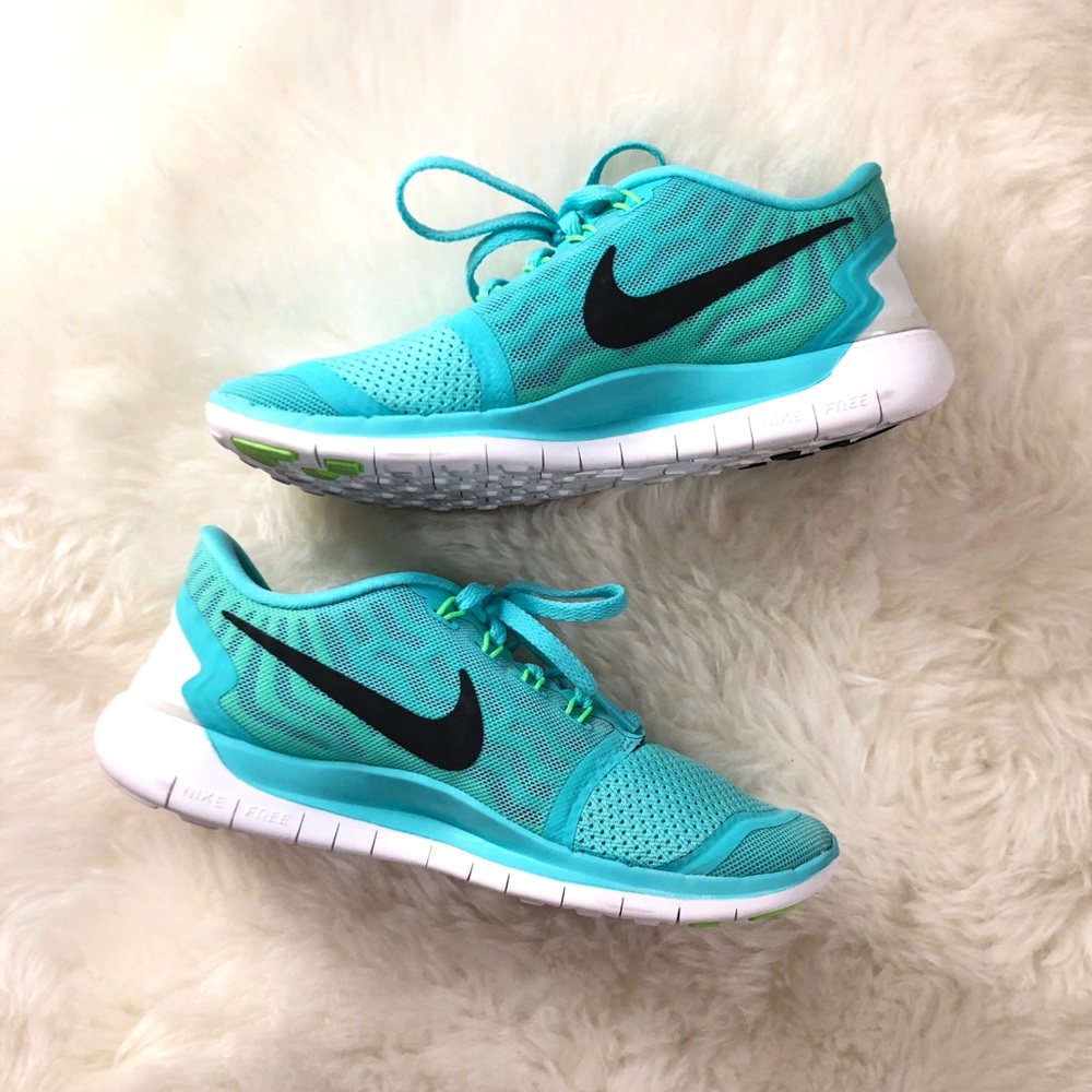 🖤 NIKE RARE Tiffany Blue Free Run+ Sneakers